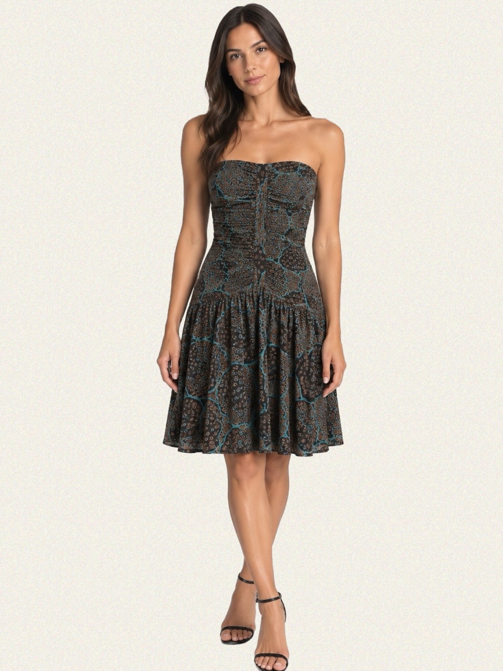 Diane Von Furstenberg Silk Strapless Dress
